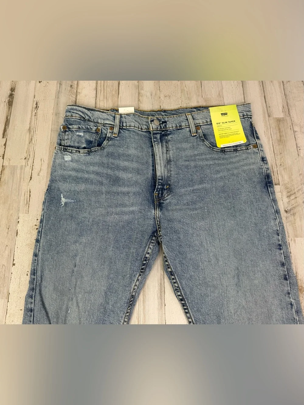Levi's Men's 512 Slim Taper Fit 38x27 Denim Jeans Medium Stonewash NWT
